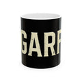 GARFIO Ceramic Mug — Vintage Bold Text Coffee Cup (11oz, 15oz)